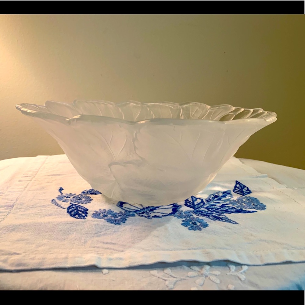 Glass Bowl - relief design
